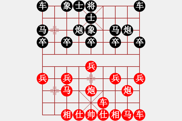 象棋棋譜圖片：橫才俊儒[紅] -VS- 嘯傲江湖[黑] - 步數(shù)：10 