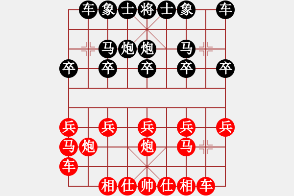 象棋棋譜圖片：bbboy0002[紅] -VS- asdf6826394[黑] - 步數(shù)：10 