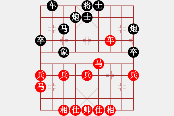 象棋棋譜圖片：mengyaaa(2段)-勝-弱點(4段)中炮巡河車對屏風(fēng)馬 紅進(jìn)左馬 - 步數(shù)：40 