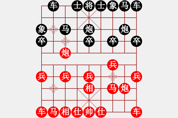 象棋棋譜圖片：何老頑童(7段)-和-杏林弈仙(5段) - 步數(shù)：10 