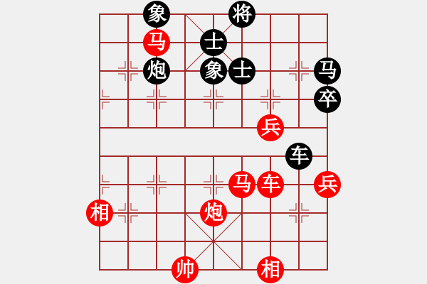 象棋棋譜圖片：絕世菜刀(4段)-勝-貴卿法師(9段) 五七炮互進(jìn)三兵對屏風(fēng)馬邊卒右馬外盤河 - 步數(shù)：110 