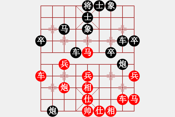 象棋棋譜圖片：黃埔嫡系韓(9段)-和-去棋中論壇(日帥) - 步數(shù)：40 