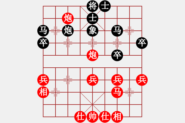 象棋棋譜圖片：屏風(fēng)馬應(yīng)五六炮巡河車(chē)（業(yè)四升業(yè)五評(píng)測(cè)對(duì)局）我后勝 - 步數(shù)：40 