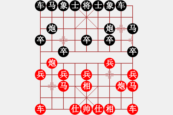 象棋棋譜圖片：孩奴[309693917] -VS- 筱藝[2861149990] - 步數(shù)：10 