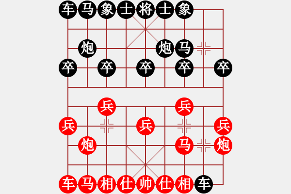 象棋棋譜圖片：縣級棋手(4段)-和-qaqaqaqaqa(4段) - 步數(shù)：10 