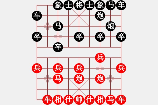 象棋棋譜圖片：3613局 B06-中炮對龜背炮-天天AI選手 紅先負(fù) 小蟲引擎25層 - 步數(shù)：10 