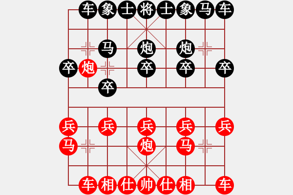 象棋棋譜圖片：田田飛刀 [紅] -VS- 奎奎101[黑] - 步數(shù)：10 