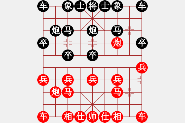 象棋棋譜圖片：不想爍[1299882619] 先負 上善若水[2419134897] - 步數(shù)：10 