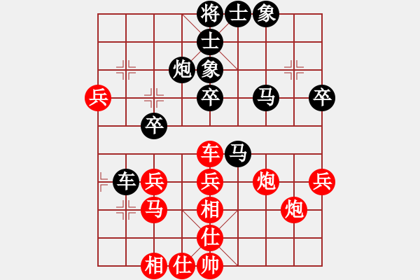 象棋棋譜圖片：1 - 步數(shù)：40 