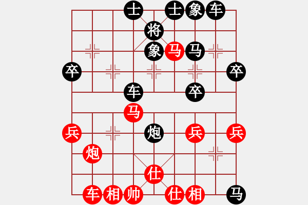 象棋棋譜圖片：雪山麒麟[紅] -VS- 負(fù)分太后 魚(yú)[黑](1) - 步數(shù)：40 