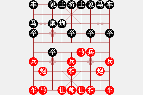 象棋棋譜圖片：山東雷諾品牌 謝巋 勝 廣東御圣 郭中基 - 步數(shù)：10 