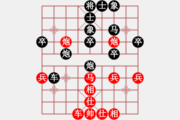 象棋棋譜圖片：20170418 后負(fù)天天業(yè)6-2 仙人指路進(jìn)左馬對(duì)卒底炮 紅馬六進(jìn)四 馬四進(jìn)六 馬六退七 - 步數(shù)：40 