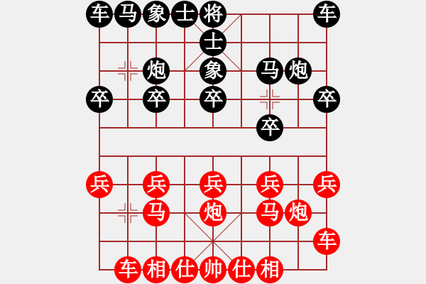 象棋棋譜圖片：7536局 B00-中炮局-旋九專雙核-菜鳥 紅先負 旋風引擎24層 - 步數(shù)：10 