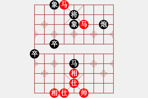 象棋棋譜圖片：柳州魏博杰[紅] -VS- 柳州石才貫[黑]（黑先勝） 炮巡河炮對屏風(fēng)馬 黑飛右象 - 步數(shù)：112 