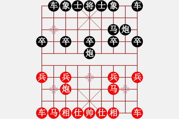 象棋棋譜圖片：象棋愛(ài)好者挑戰(zhàn)亞艾元小棋士 2024-01-13 - 步數(shù)：10 