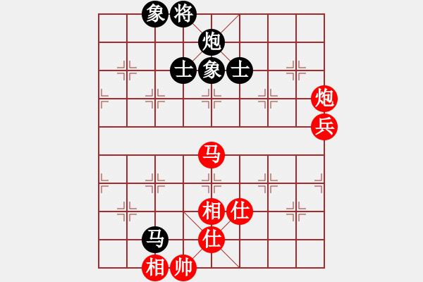 象棋棋譜圖片：天天下象棋(5段)-和-華山皇妃(5段)五七炮互進(jìn)三兵對(duì)屏風(fēng)馬邊卒右馬外盤(pán)河 紅左橫車對(duì)黑兌邊卒 - 步數(shù)：100 