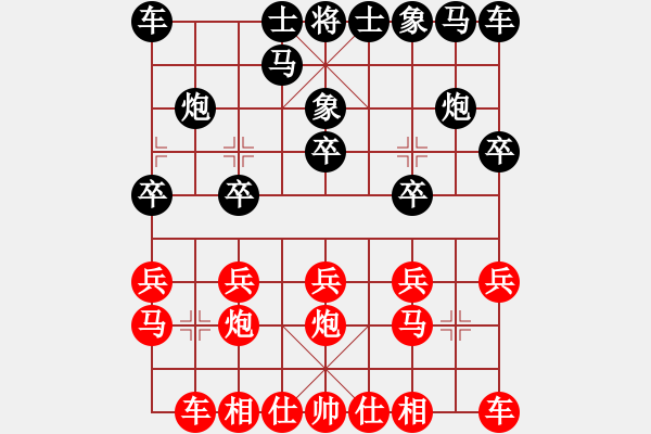 象棋棋譜圖片：歸園田居[黑] -VS- 小小思念雨[紅] - 步數(shù)：10 