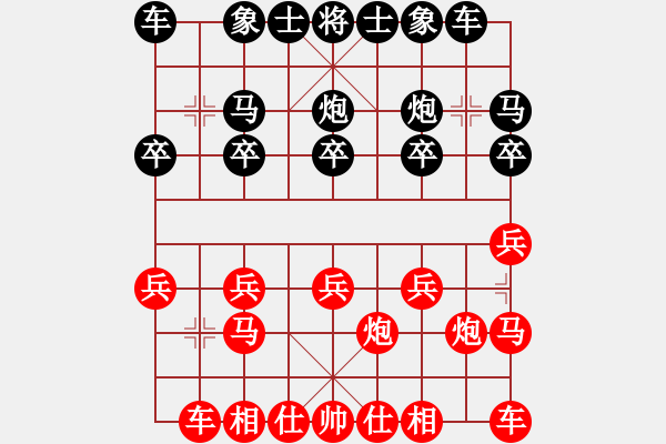 象棋棋譜圖片：看似有根是無根丟子，跳馬得子走兌車誤棋 - 步數(shù)：10 