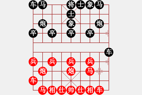 象棋棋谱图片：daibavuong(3段)-负-初出江湖(8段) - 步数：10 