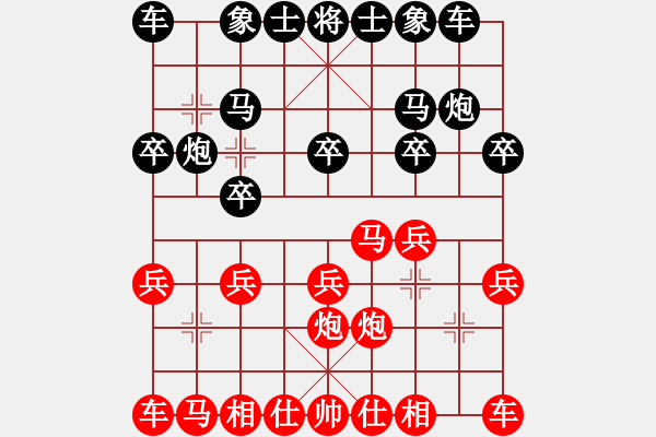 象棋棋譜圖片：聯(lián)眾世界象棋對局：6227697yvo(4級棋士) 負(fù) 聾啞棋王(3級棋士) - 步數(shù)：10 