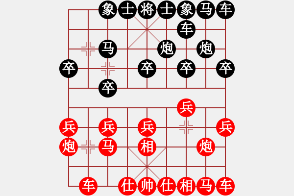 象棋棋譜圖片：fhyrip(1段)-和-從來(lái)不贏棋(8段) - 步數(shù)：10 