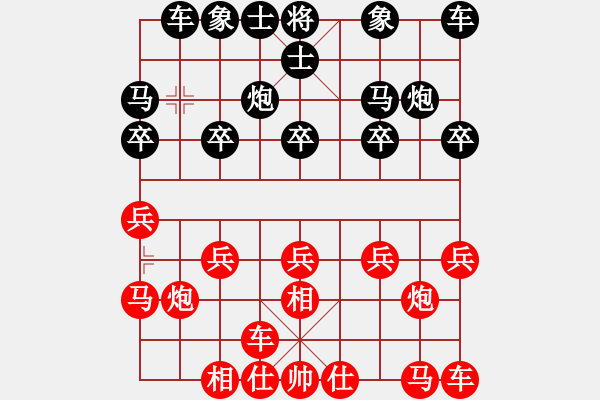 象棋棋譜圖片：愛上潘金蓮[172907921] -VS- ゞ★老陳[823024567] - 步數(shù)：10 