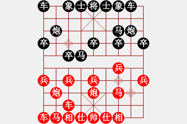 象棋棋譜圖片：測評 6 - 步數(shù)：10 