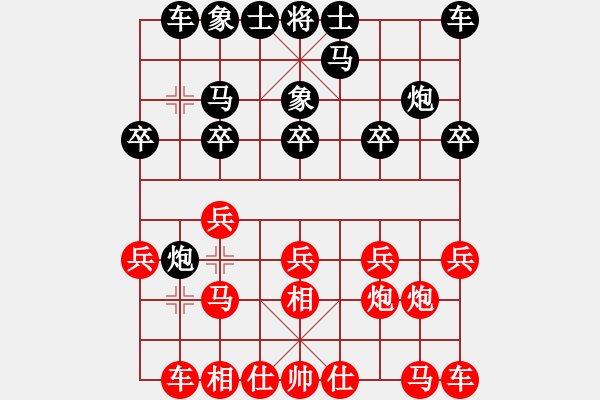 象棋棋譜圖片：下山王(2段)-勝-萬州琴音樓(1段) - 步數(shù)：10 