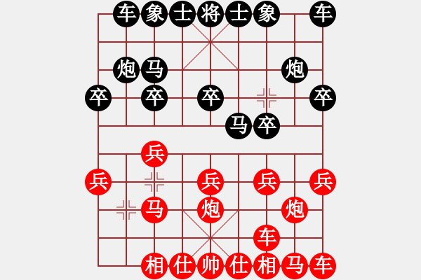 象棋棋譜圖片：啊細紅 先和 老肖 - 步數(shù)：10 