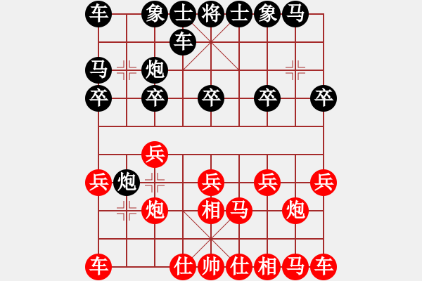 象棋棋譜圖片：行就來吧[2362086542] -VS- 小菜魚[619212728] - 步數(shù)：10 