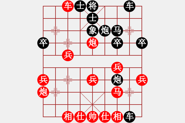 象棋棋譜圖片：2023.6.23.1半途列炮正變左炮封車后轉(zhuǎn)列炮紅兩頭蛇黑巡河車2平6 - 步數(shù)：30 