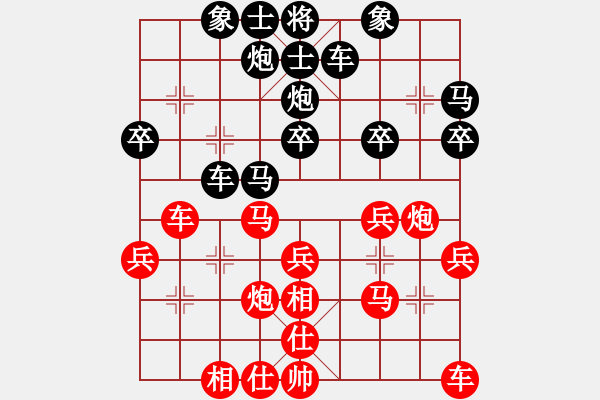 象棋棋譜圖片：bbboy002(初級)-勝-乒乓球一號(4級) - 步數(shù)：30 