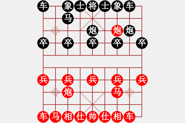 象棋棋譜圖片：金鉤炮下成了馬后炮 - 步數(shù)：10 