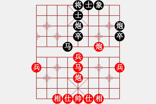 象棋棋譜圖片：sangsangsa(5段)-和-象棋巴底洞(4段) - 步數(shù)：40 