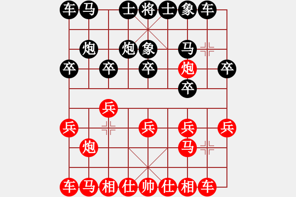 象棋棋譜圖片：第一局菜菜杯第一輪錢誠(chéng)勝陳冠宏第一局 - 步數(shù)：10 