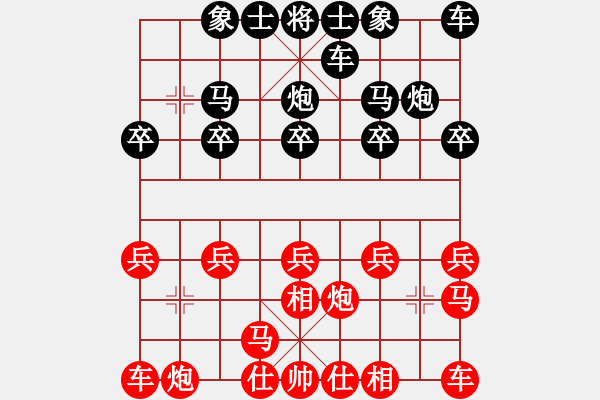 象棋棋譜圖片：一顆繁星[283314241] -VS- 橫才俊儒[292832991] - 步數(shù)：10 