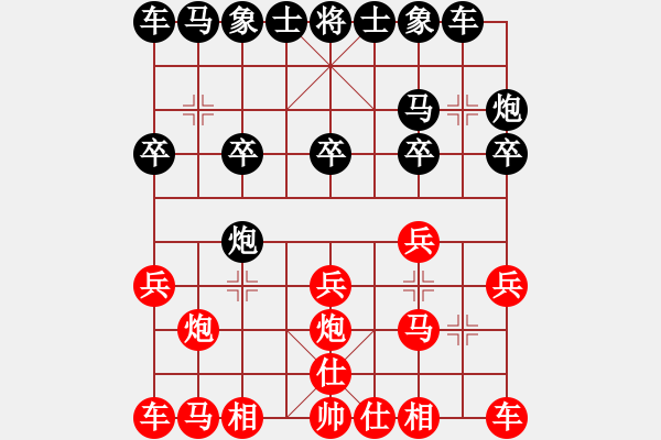 象棋棋譜圖片：第03輪 第10臺 濟(jì)寧市代表隊(duì)褚文強(qiáng) 先勝 棗莊市代表隊(duì)劉東海 - 步數(shù)：10 