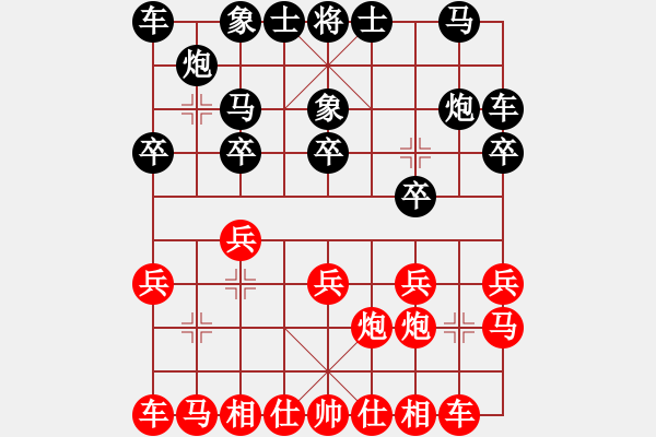 象棋棋譜圖片：嘉妮兒(3段)-和-jiujiebian(4段) - 步數(shù)：10 