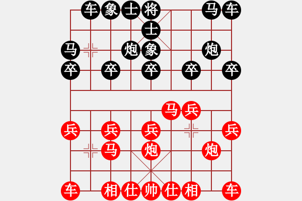 象棋棋譜圖片：1332局 B00- 中炮局-象棋旋風九代專業(yè)版(特級大師) (先勝) 旋風引擎23層 - 步數(shù)：10 