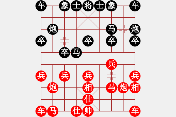 象棋棋譜圖片：江湖黑馬(9星)-和-jzrl(9星) - 步數(shù)：10 