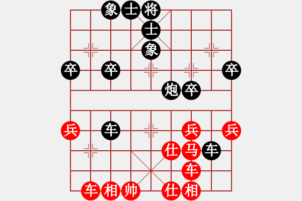 象棋棋譜圖片：愚人[106985555] -VS- ★棋壇尊者★[407612993] - 步數(shù)：40 