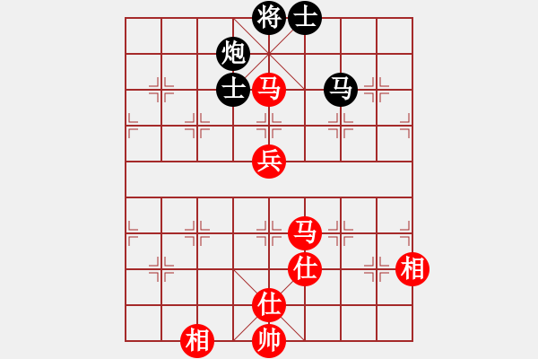 象棋棋譜圖片：wsxedcr(9星)-和-abcdeedcba(9星) - 步數(shù)：200 