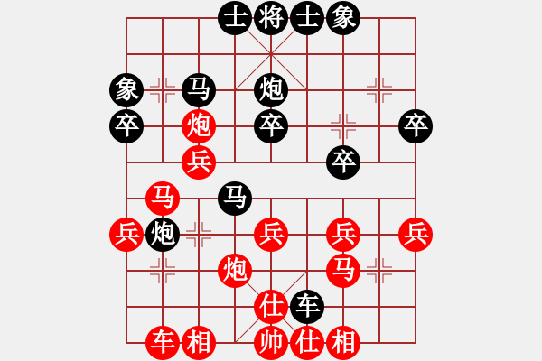 象棋棋譜圖片：銀川輸棋6順炮直車(chē)對(duì)雙橫車(chē)占肋 - 步數(shù)：30 