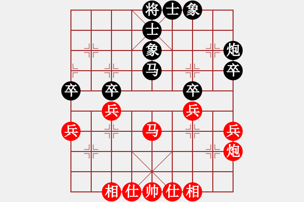 象棋棋譜圖片：第六盤 中炮 執(zhí)紅負 - 步數(shù)：40 