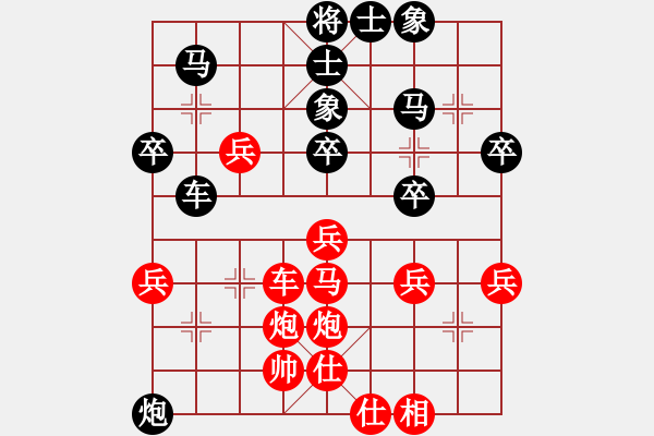 象棋棋譜圖片：瘋大刀[紅先負(fù)] -VS- 贏一盤實(shí)在難[黑] 中炮七路馬對(duì)屏風(fēng)馬 紅左馬盤河 - 步數(shù)：40 