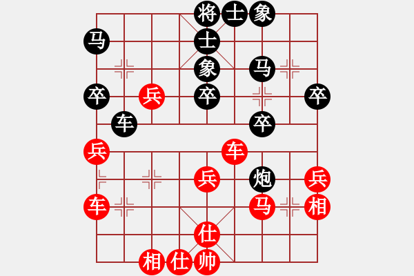 象棋棋譜圖片：濟(jì)南低手(2段)-勝-金中月(7段) - 步數(shù)：40 