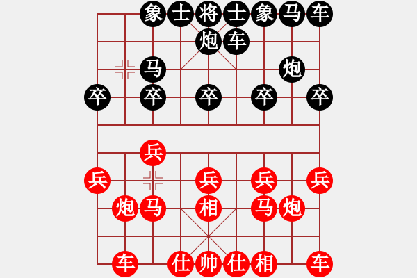 象棋棋譜圖片：‰●綢都情緣[紅] -VS- 陸地巡洋艦[黑] - 步數(shù)：10 