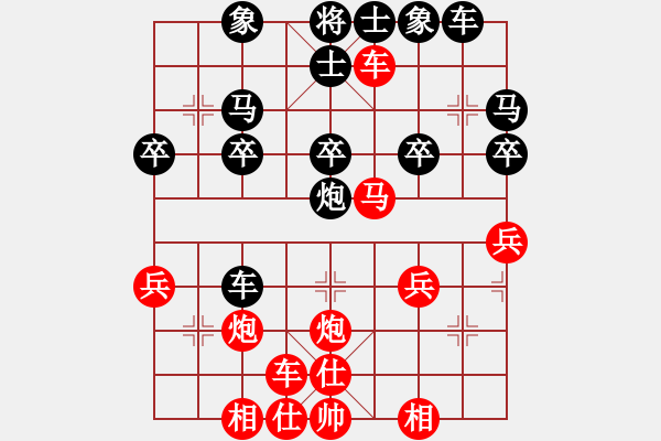 象棋棋譜圖片：“手”字 第一局 - 步數(shù)：0 