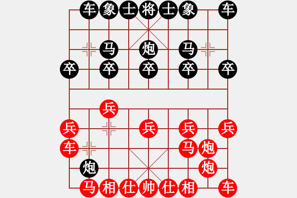 象棋棋譜圖片：湖北許紅 [紅] 先負(fù)-VS- 江南一霸[黑] - 步數(shù)：10 