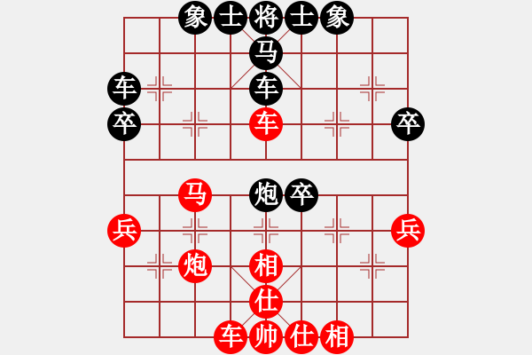 象棋棋譜圖片：160局 A64- 過宮炮直車對左中炮-小蟲引擎23層(2592) 先勝 徐庶(2100) - 步數(shù)：40 